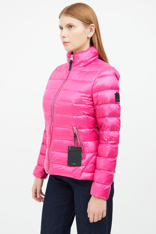 Pink Davina Packable Down Jacket