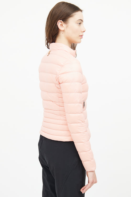 Mackage Pink Stand Collar Down Jacket