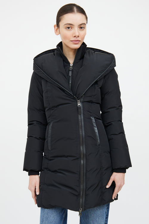 Mackage Black Nylon Adali Down Coat