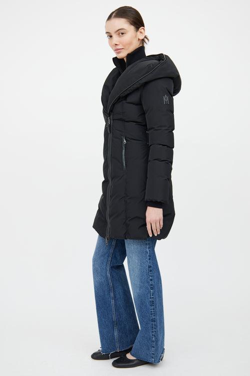 Mackage Black Nylon Adali Down Coat