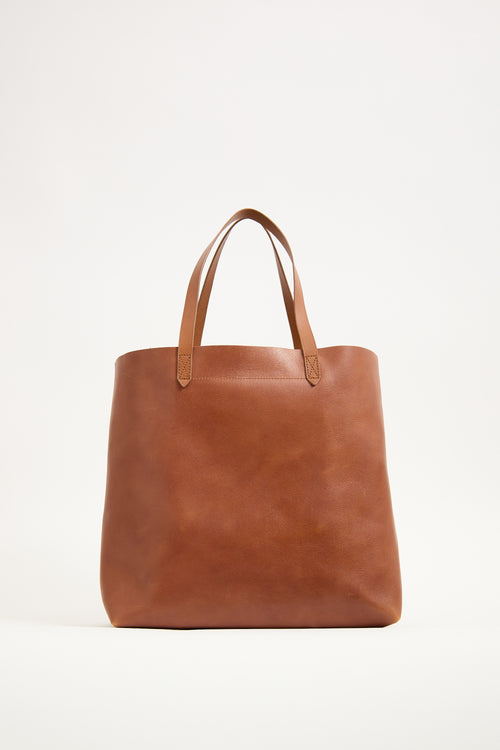 Madewell Brown Leather Transport Tote