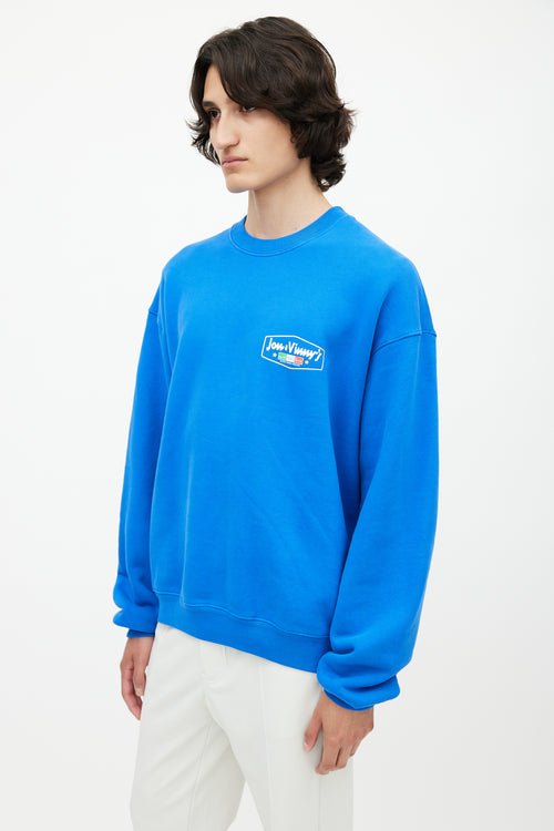 Madhappy Blue & Multicolour Italy Sweatshirt