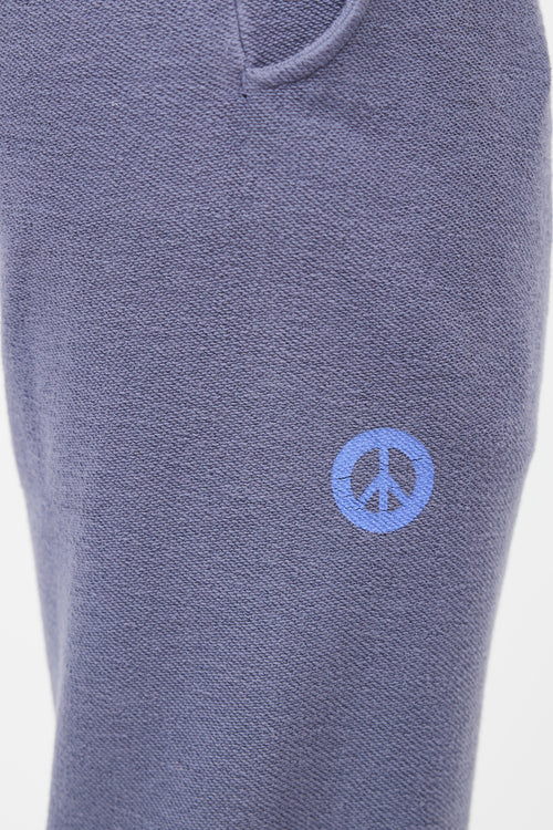 Madhappy Blue & Purple Terry Logo Sweatpant