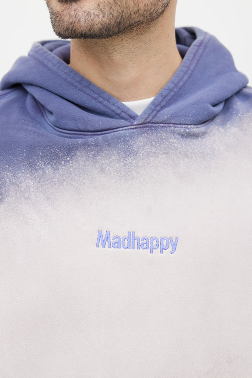 Madhappy Purple Tie Dye Logo Hoodie