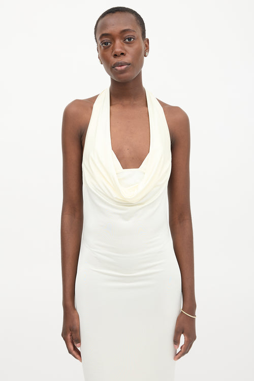 Magda Butrym Cowl Neck Midi Dress