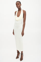 Magda Butrym Cowl Neck Midi Dress