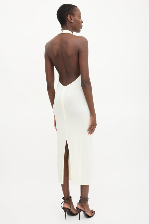 Magda Butrym Cowl Neck Midi Dress