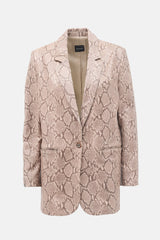 Magda Butrym Embossed Leather Blazer