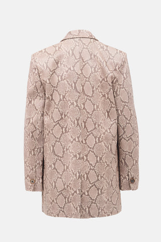 Magda Butrym Embossed Leather Blazer