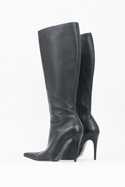 Magda Butrym Leather Knee High Boot