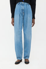 Magda Butrym Pleated Tapered Leg Jeans