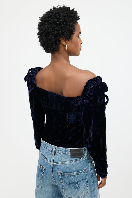 Magda Butrym Velvet Leticia Blouse