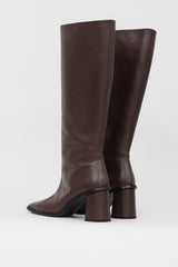 Maguire Brown Leather Knee High Lorca Boot