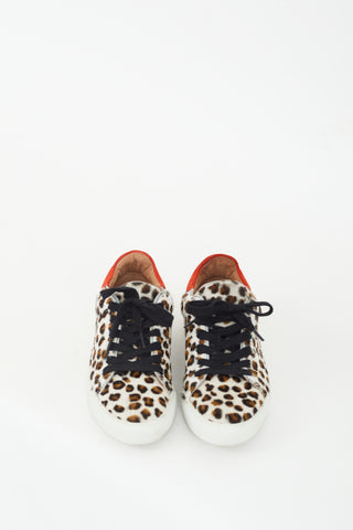 Maguire Brown & Multicolour Hair Printed Sneaker