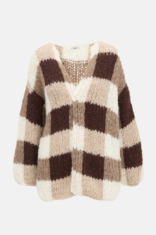 Maiami Wool Patchwork Cardigan