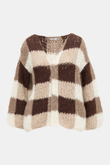 Maiami Wool Patchwork Cardigan
