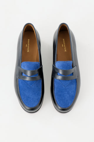 Maison Kitsuné Leather & Suede Loafer