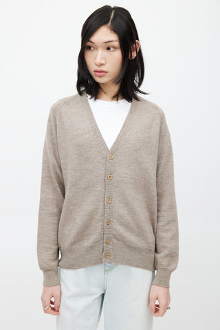 MM6 Maison Margiela // Cream Wool Boucle Knit Sweater – VSP Consignment