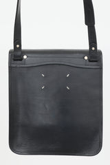 Maison Margiela Black Leather Messenger Bag