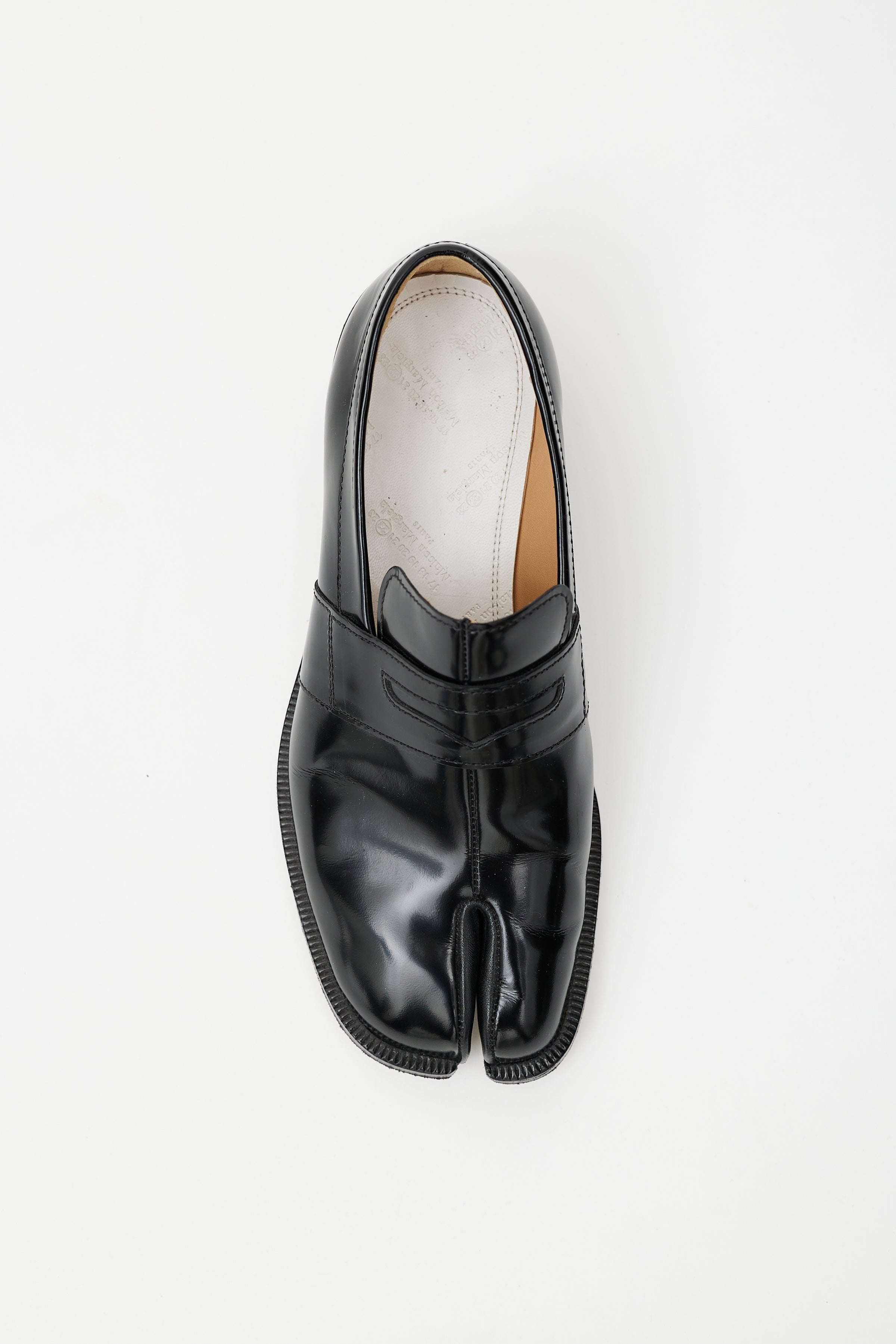 Maison Margiela // Black Leather Tabi Loafer – VSP Consignment