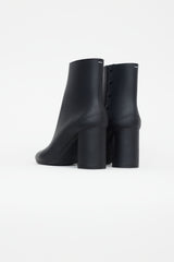 Maison Margiela Black Rubber Tabi Ankle Boot