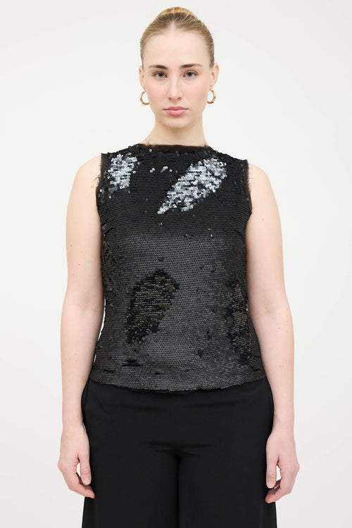 Maison Margiela Sequin Embellished Top