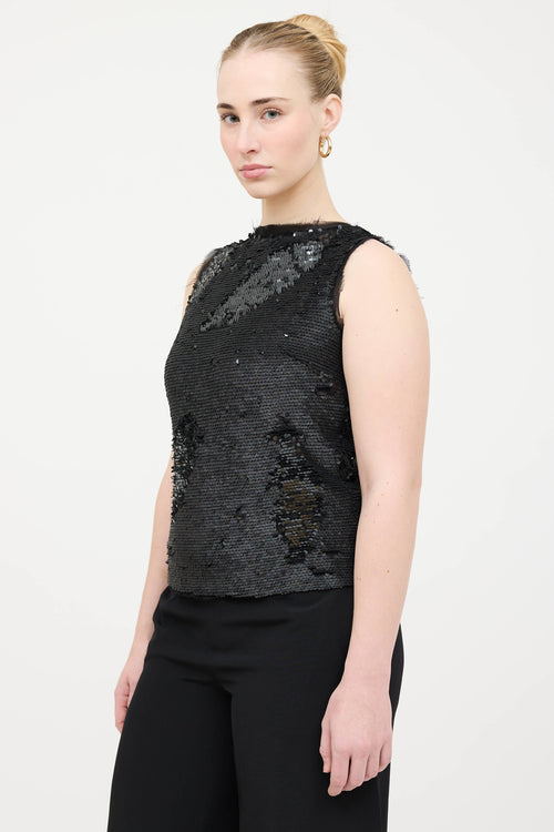 Maison Margiela Sequin Embellished Top