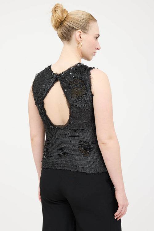 Maison Margiela Sequin Embellished Top