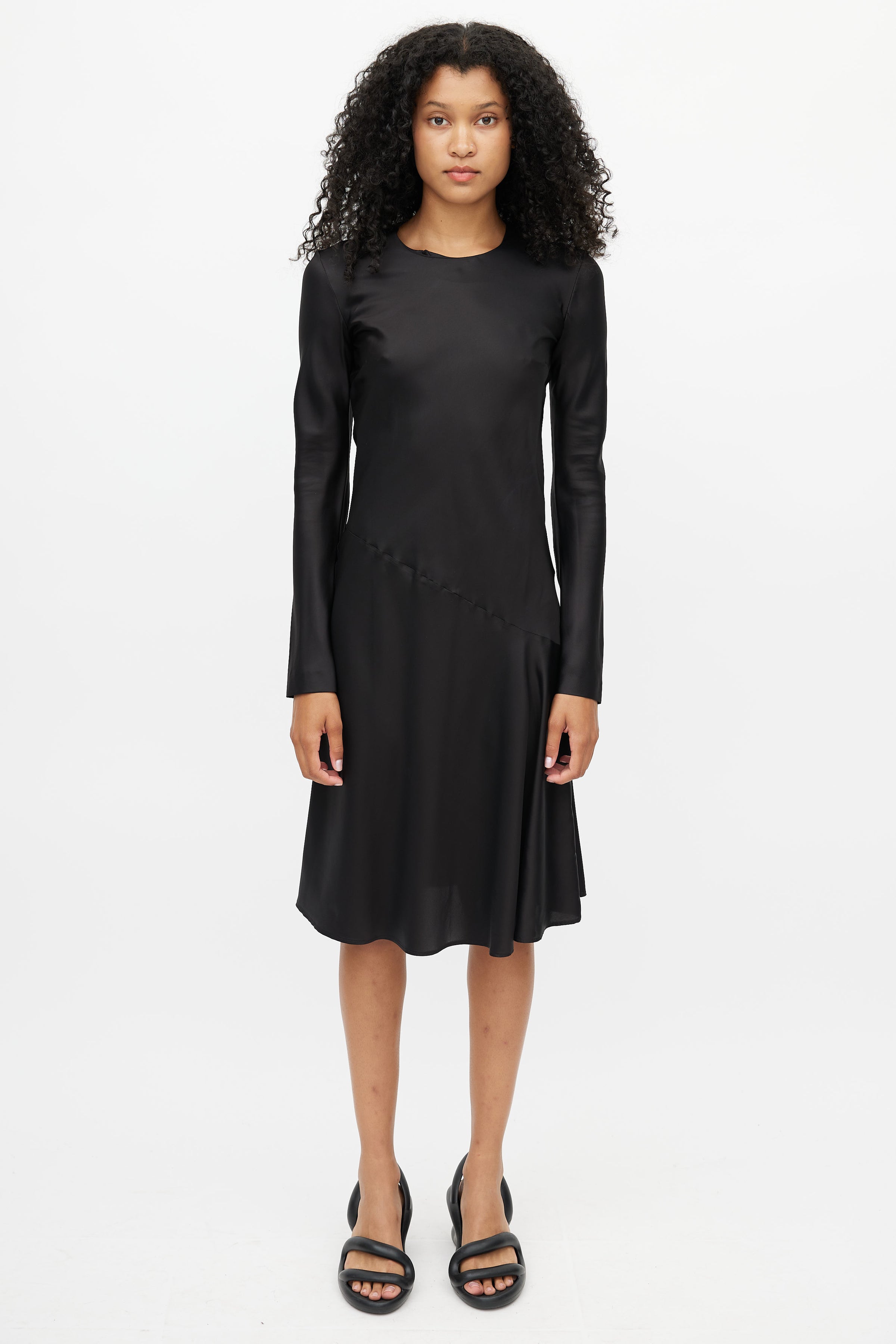 maison margiela silk dress Maison Margiela Midi Dress