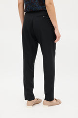 Maison Margiela Black Wool Tapered Trouser