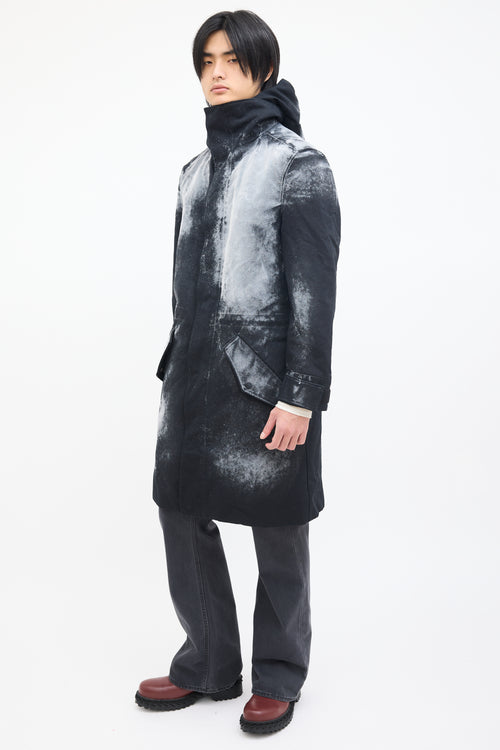 Maison Margiela FW 2014 Runway Black & Cream Fur Coat