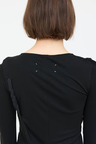 Maison Margiela Gathered Longsleeve Dress