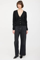Maison Margiela Gathered Knit Cardigan