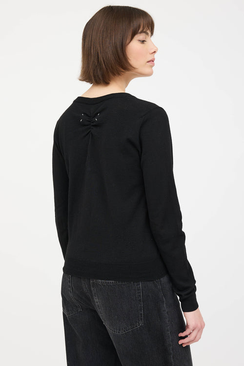Maison Margiela Gathered Knit Cardigan
