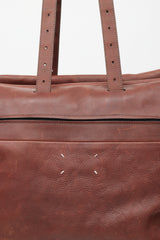Maison Margiela Brown Leather Duffle Bag