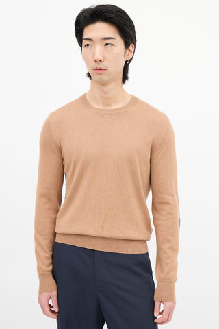 Maison Margiela Brown Wool Knit Sweater