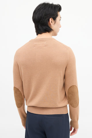 Maison Margiela Brown Wool Knit Sweater