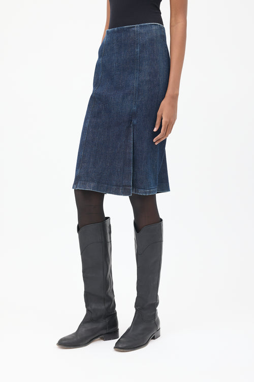 Maison Margiela Dark Wash Denim Long Skort