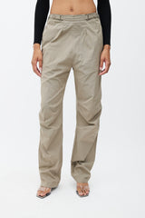 Maison Margiela Green Wide Leg Trouser