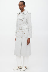 Maison Margiela Grey Belted Trench Coat