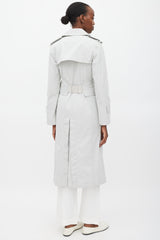 Maison Margiela Grey Belted Trench Coat