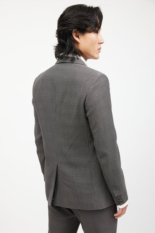 Maison Margiela Grey Geometric Wool Suit