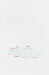 MM6 Maison Margiela Laser Cut Leather Flat