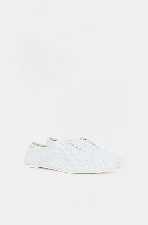 MM6 Maison Margiela Laser Cut Leather Flat