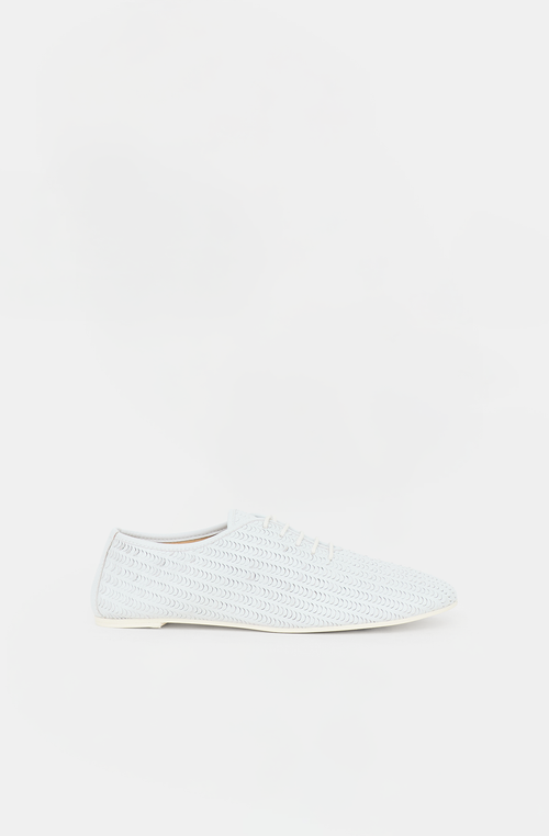MM6 Maison Margiela Laser Cut Leather Flat