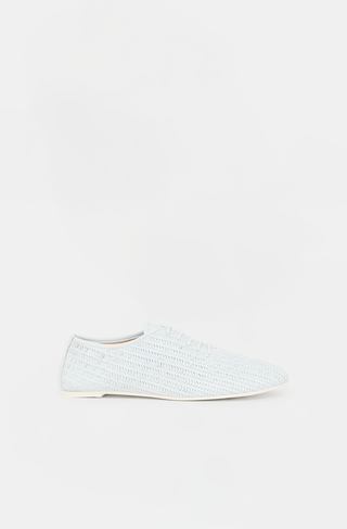 MM6 Maison Margiela Laser Cut Leather Flat