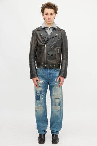 Maison Margiela Leather Replica Biker Jacket
