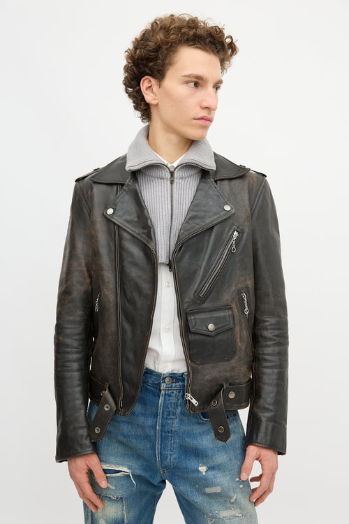 Maison Margiela Leather Replica Biker Jacket