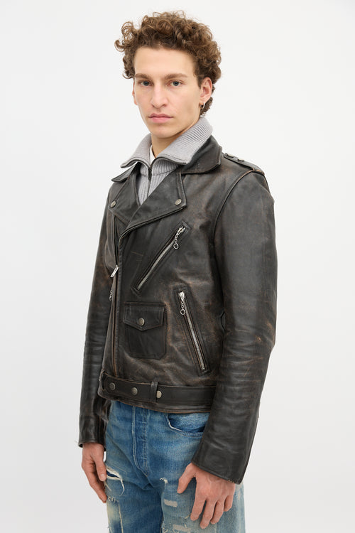 Maison Margiela Leather Replica Biker Jacket