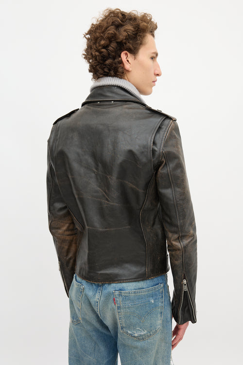 Maison Margiela Leather Replica Biker Jacket